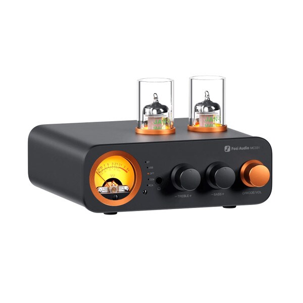 Main product image for Fosi Audio MC331 2.1 Tube Integrated Bluetooth Amplifier with DAC and VU Meter235-286